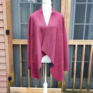 Eileen Fisher Burgundy Women's Sweater Jacket